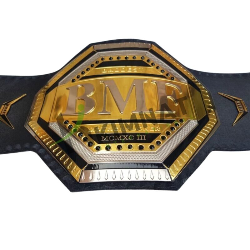 BMF Gold & Silver Championship Title (Replica) Belt Adult Size - Image 4