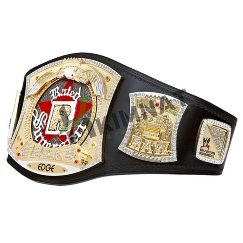 WWE Edge Rated R Spinner WWE Wrestling Championship Title (Replica) Belt Adult Size - Image 3