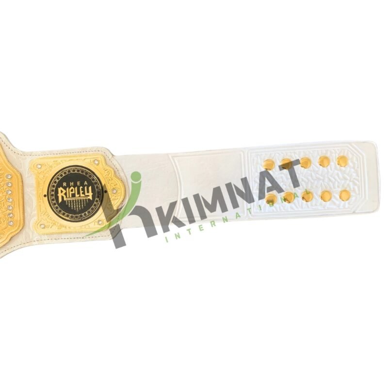 WWE RHEA RIPLEY Women's Championship Heavyweight Wrestling Title (Replica) Belt Adult Size - Image 4