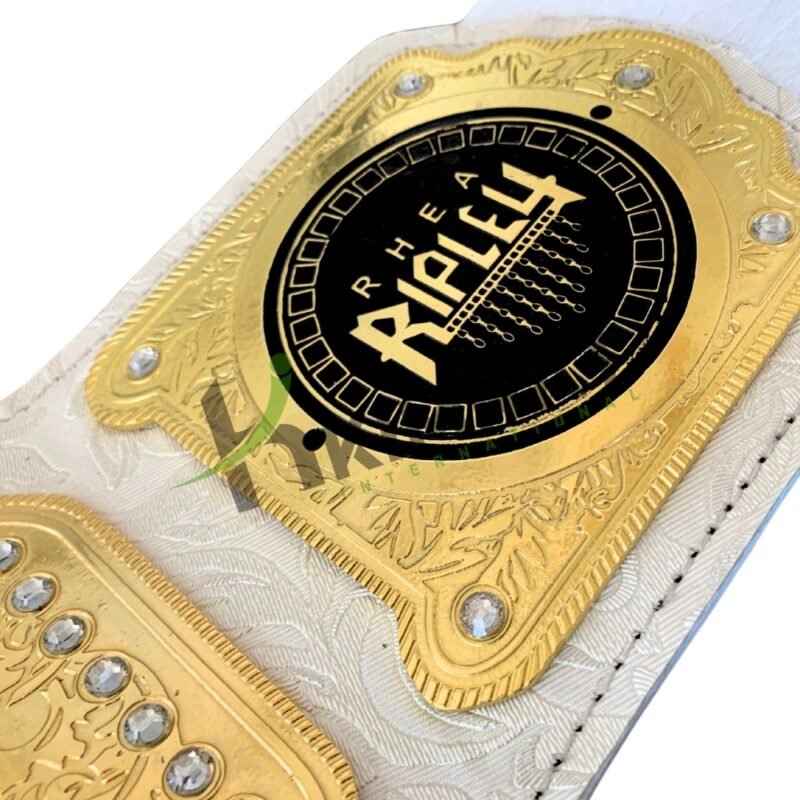 WWE RHEA RIPLEY Women's Championship Heavyweight Wrestling Title (Replica) Belt Adult Size - Image 2