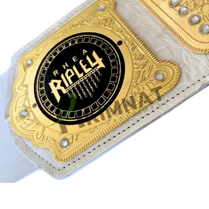 WWE RHEA RIPLEY Women's Championship Heavyweight Wrestling Title (Replica) Belt Adult Size - Image 7