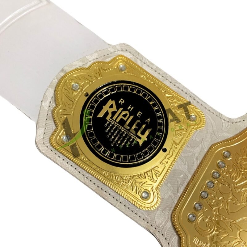 WWE RHEA RIPLEY Women's Championship Heavyweight Wrestling Title (Replica) Belt Adult Size - Image 9
