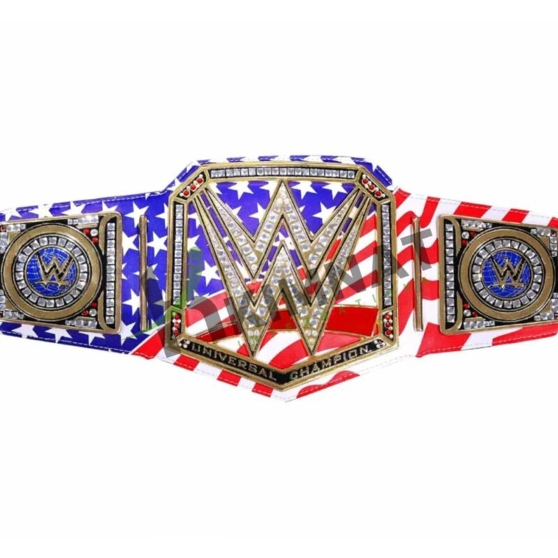 WWE Universal USA Flag Strap Heavyweight Championship Title (Replica) Wrestling Belt Adult Size - Image 5