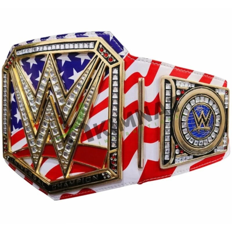 WWE Universal USA Flag Strap Heavyweight Championship Title (Replica) Wrestling Belt Adult Size - Image 3