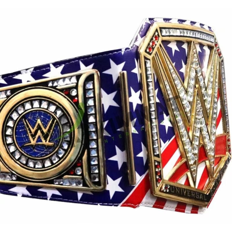 WWE Universal USA Flag Strap Heavyweight Championship Title (Replica) Wrestling Belt Adult Size - Image 2