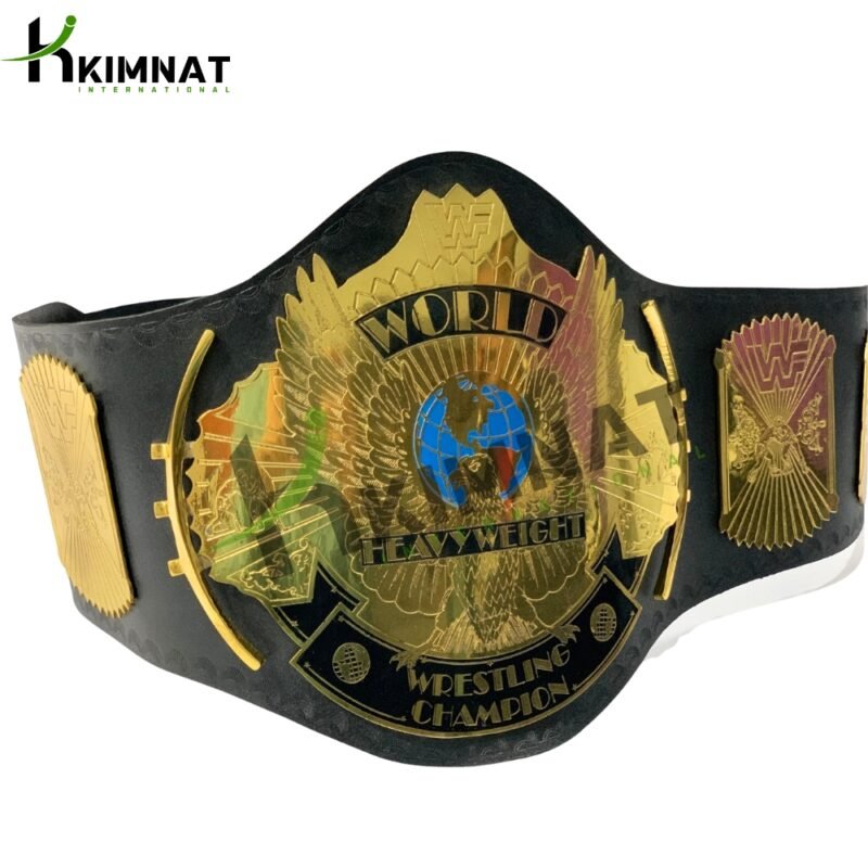 WWF Classic Gold Winged Eagle Championship Replica Title Belt Adult Size