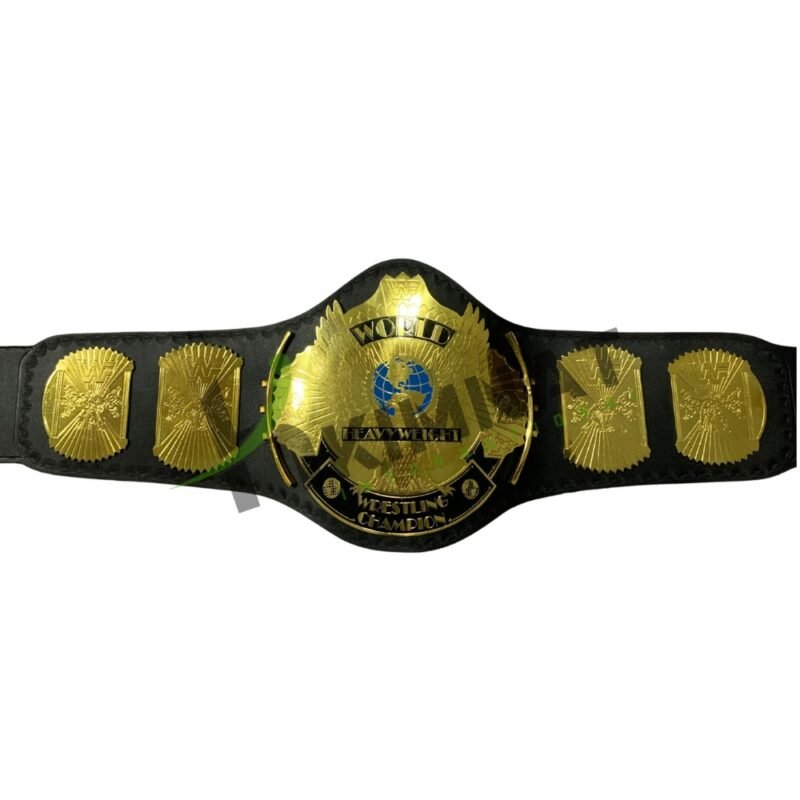 WWF Classic Gold Winged Eagle Championship Replica Title Belt Adult Size - Image 9