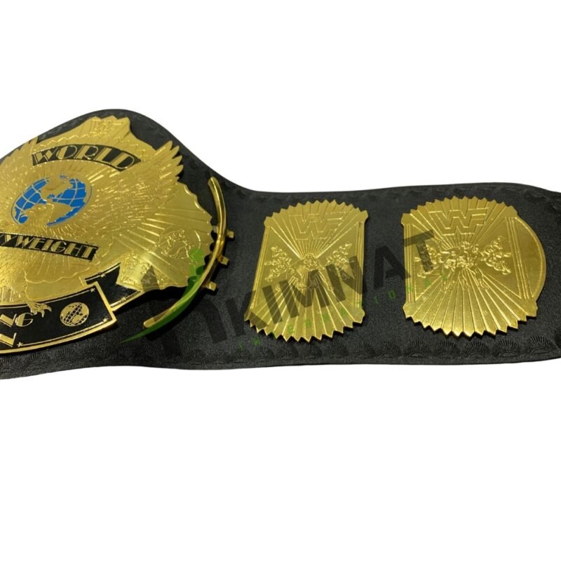 WWF Classic Gold Winged Eagle Championship Replica Title Belt Adult Size - Image 8