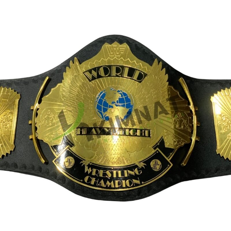 WWF Classic Gold Winged Eagle Championship Replica Title Belt Adult Size - Image 5