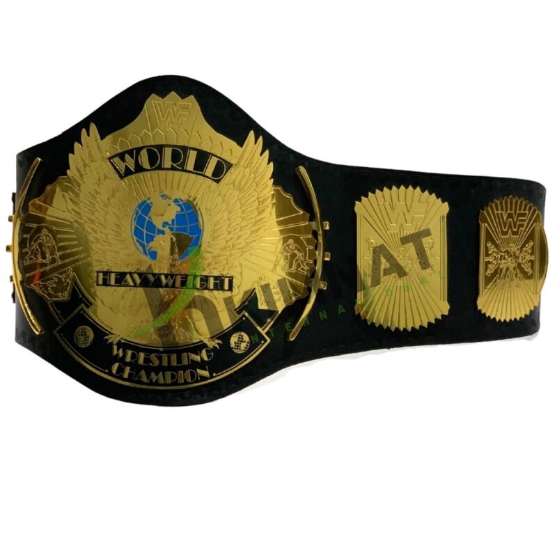 WWF Classic Gold Winged Eagle Championship Replica Title Belt Adult Size - Image 6