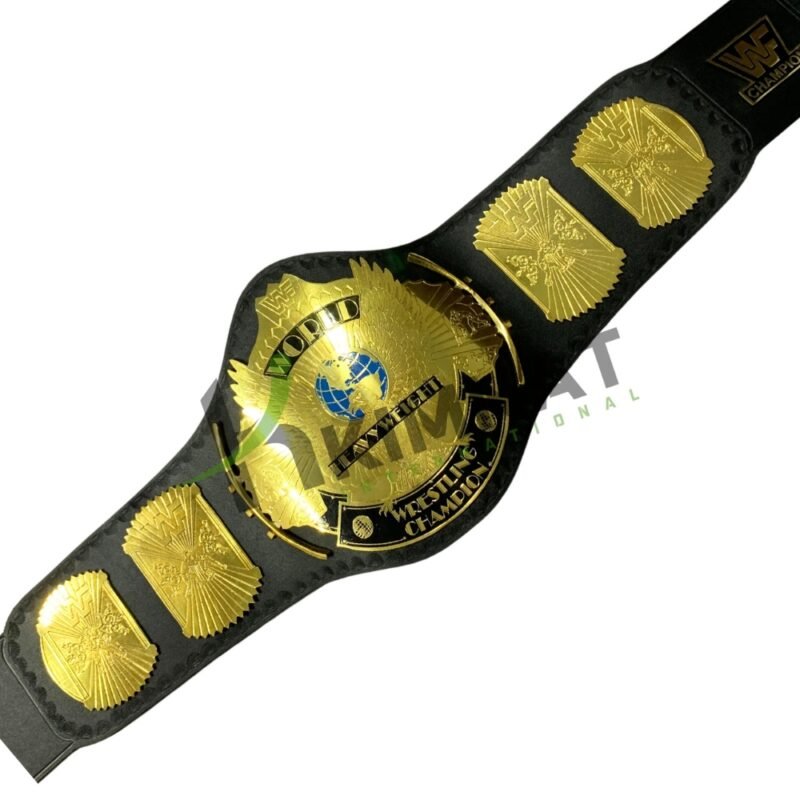 WWF Classic Gold Winged Eagle Championship Replica Title Belt Adult Size - Image 4