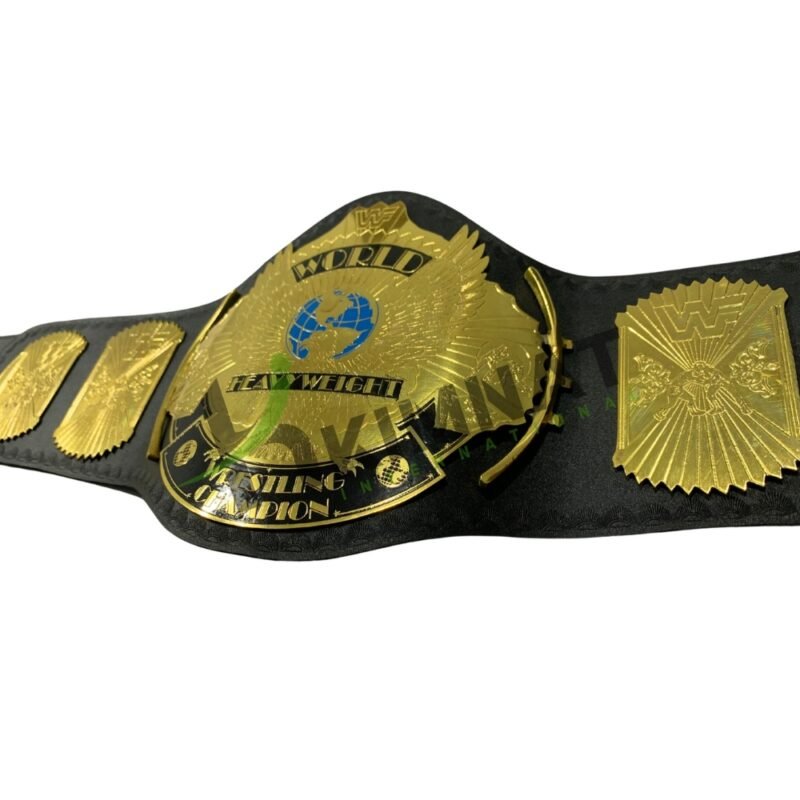 WWF Classic Gold Winged Eagle Championship Replica Title Belt Adult Size - Image 3