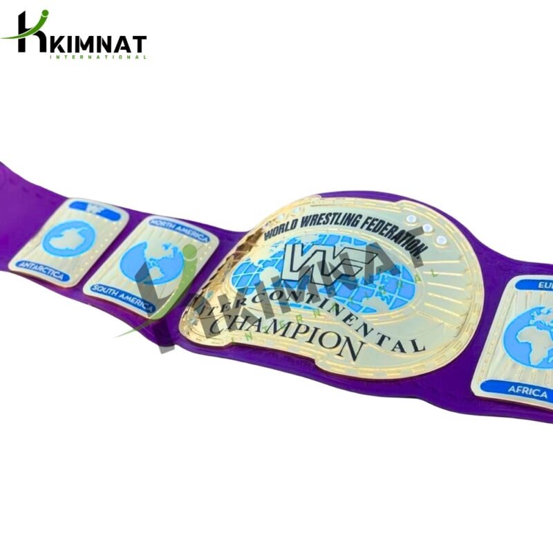 WWF Oval Intercontinental Wrestling Championship Title Replica Adult Size Belt