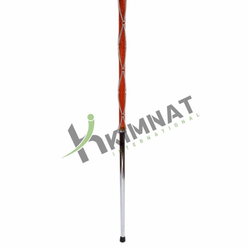 Drum Major Mace Stave Embossed Ball Head With Crowned Lion On Top Natural Malacca Cane Shaft - Image 4